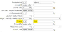 Choose Journal Source RVL