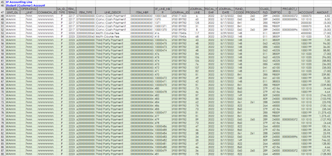 SF accounting lines 48-88, clam 50.70.80