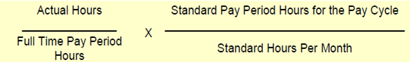 To calculate SMO: Divide Actual Hours by Full-Time Pay Period Hours; then multiply that sum by Standard Pay Period Hours for the Pay Cycle divided by Standard Hours Per Month.